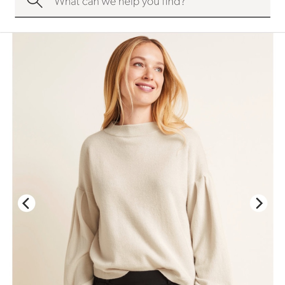 Garnet Hill Olive Green Odette Cashmere Sweater - Picture 8 of 8